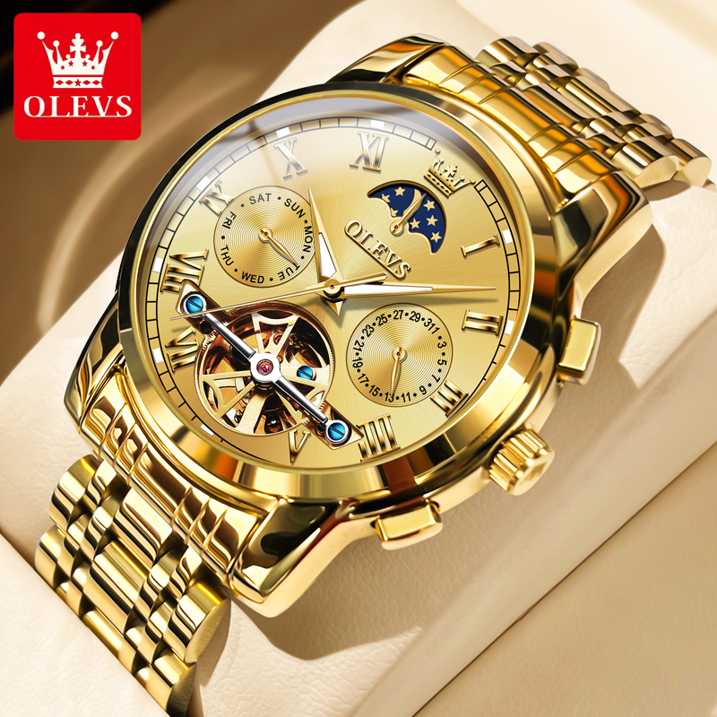 Resistance Band - OLEVS 6617 Men's Classic Mechanical Watch