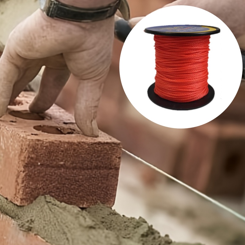 Jump Rope - 50M Horizontal Pull Ropes Red Polyethylene