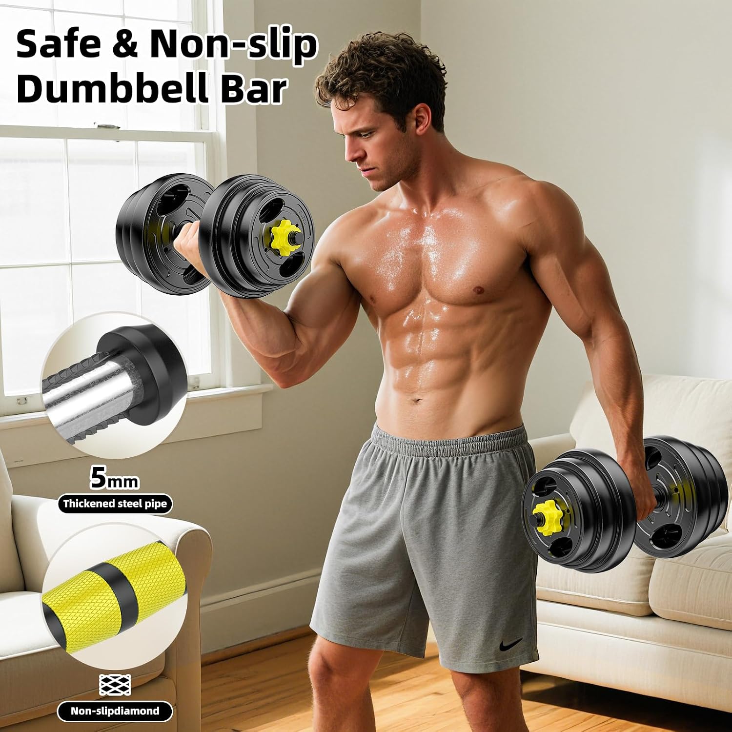 Adjustable Dumbbell Set, 10-90 - Dumbbell Set recension och pris
