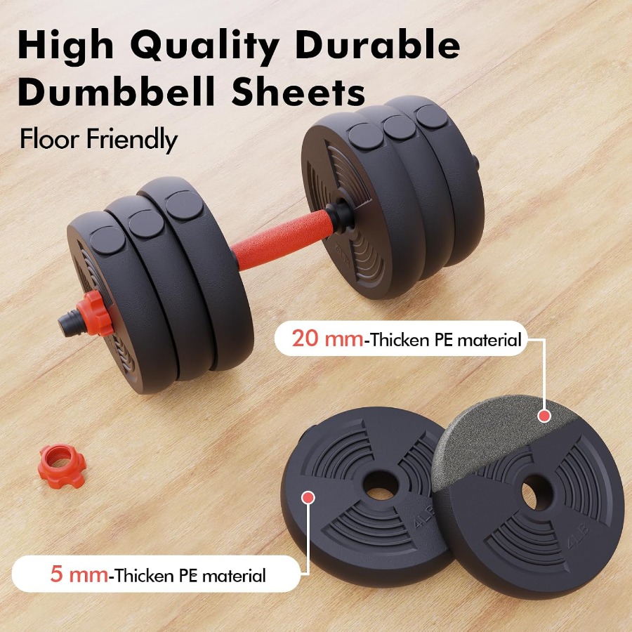 Adjustable Dumbbells Set, 60LB - Dumbbell Set recension och pris