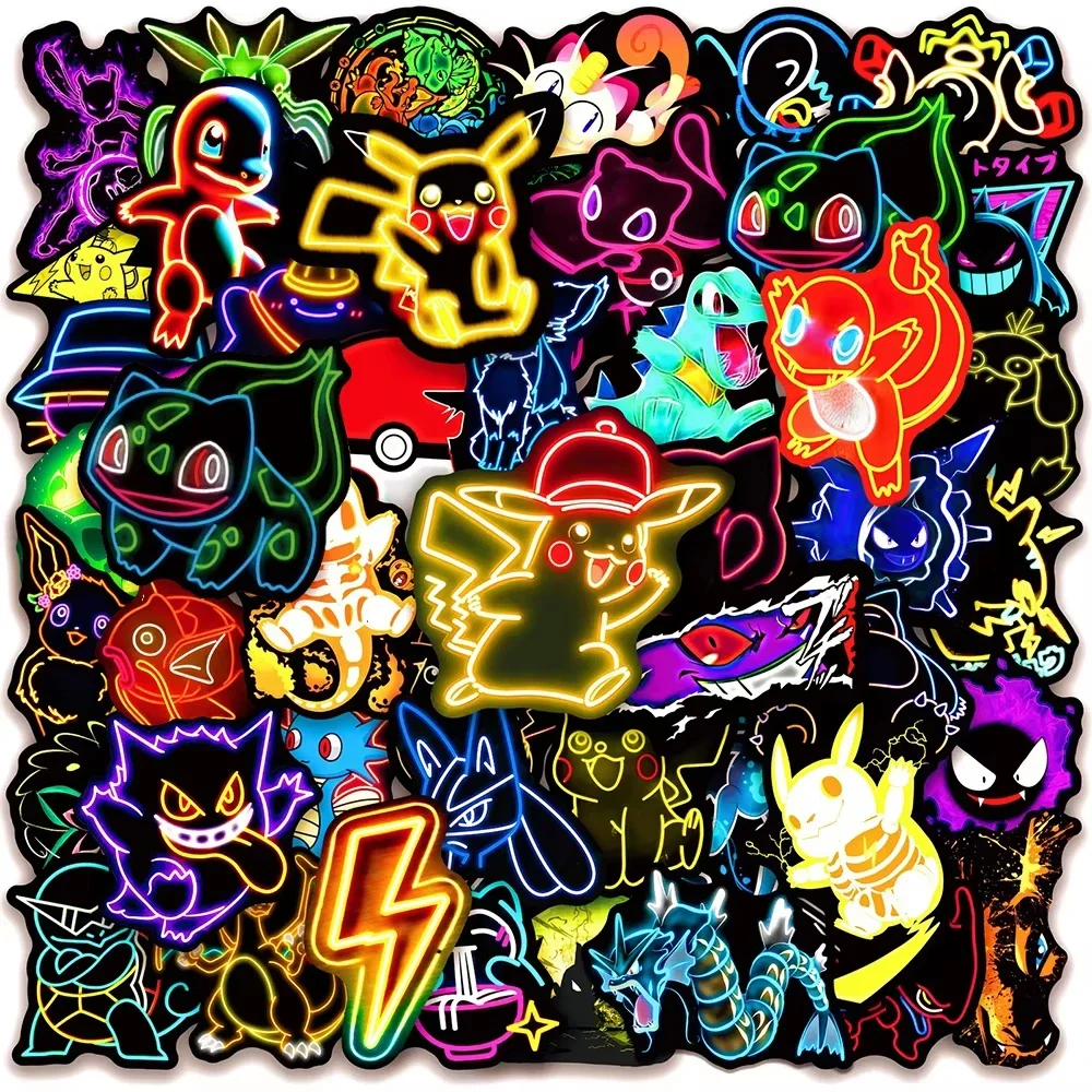 100pcs Neon  Pokémon  Stickers - Skateboard recension och pris