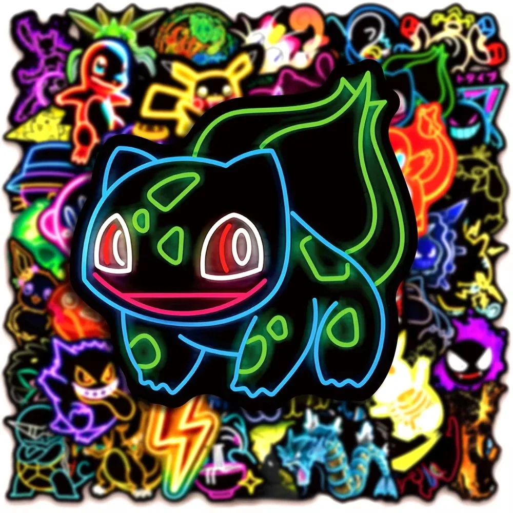 100pcs Neon  Pokémon  Stickers - Skateboard recension och pris
