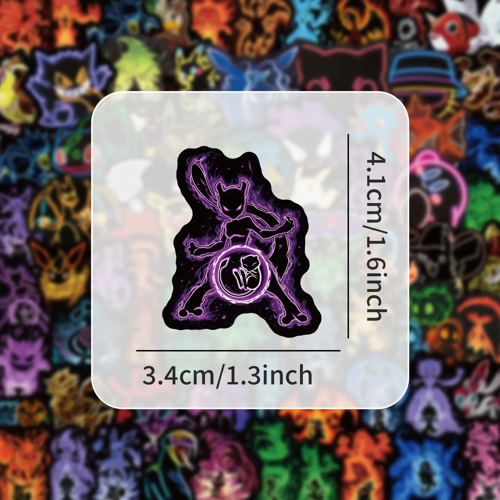 100pcs Neon  Pokémon  Stickers - Skateboard recension och pris